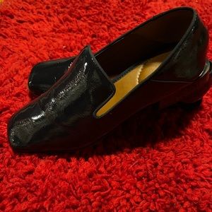 Franco Sarto navy blue patent leather shoes. Size 8.5